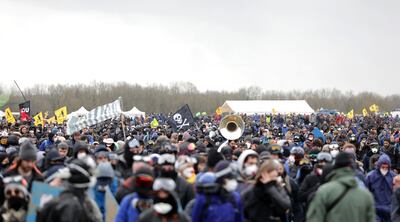 Organisers claimed 25,000 people turned out for the rural protest. AFP 