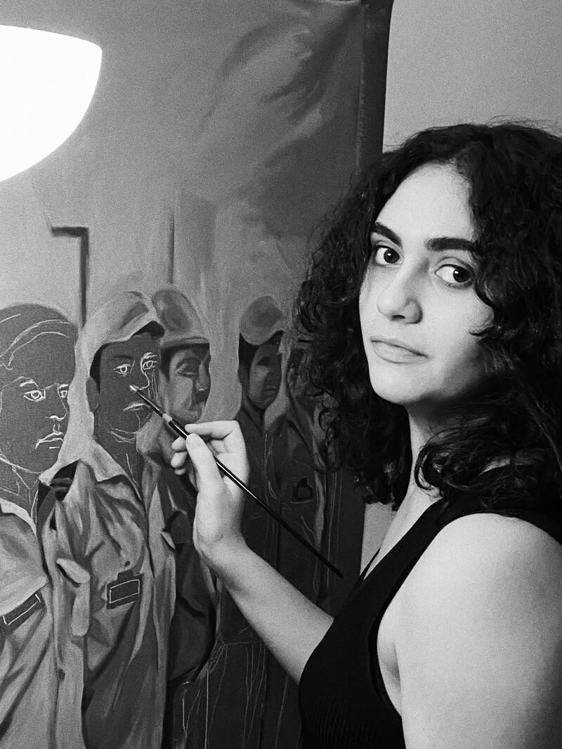 Egyptian painter and visual artist Amina Yahia.