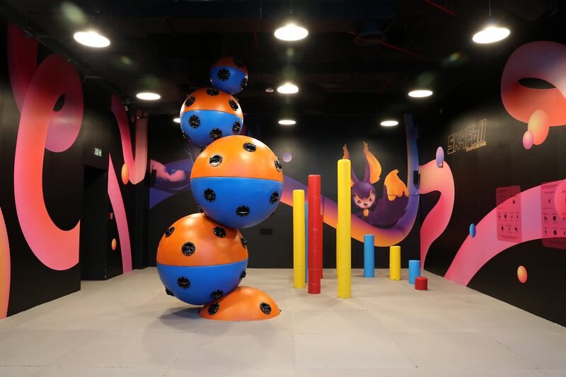 The trampoline park also has a slack line, climbing wall and ninja course.