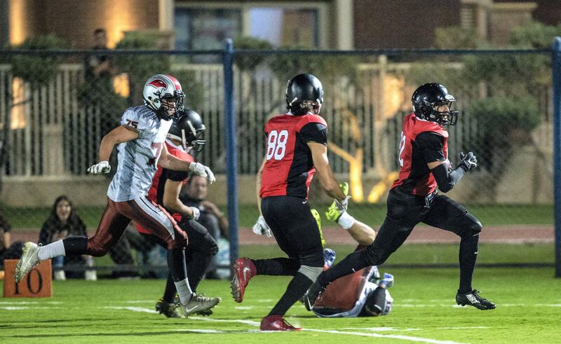 American football match in Egypt between the the Egyptian Federation of American Football and the Emirates American Football League of the UAE. All photos by Ahmed Hendawy for The National 