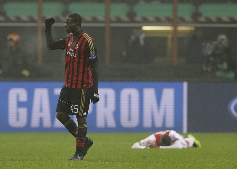 AC Milan 0-0 Ajax. Mario Balotelli and Milan needed only the draw to advance, while a loss would have sent Ajax through. They wound up the only Italian representative in the knockout round. Luca Bruno / AP