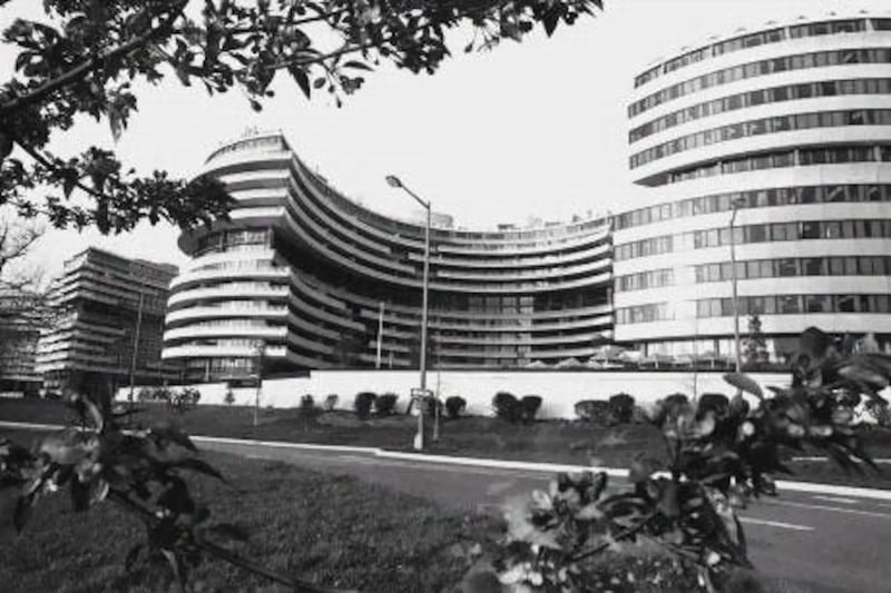 The luxurious Watergate complex in Washington where the Democratic National Committee had its offices in 1973. AP 