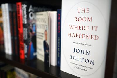 Copies of the book "The Room Where it Happened" a memoir by former US national security advisor John Bolton are for sale at Barnes & Noble in Glendale, California on June 23, 2020.     The Trump administration tried unsuccessfully to block publication of Bolton's book claiming it contained classified national security information.Former US national security advisor John Bolton said Sunday he thinks North Korean leader Kim Jong Un "gets a huge laugh" over US counterpart Donald Trump's perception of their relationship. Bolton spoke to ABC News for his first interview ahead of the Tuesday release of his tell-all book, which contains many damning allegations against Trump.
 / AFP / Robyn Beck
