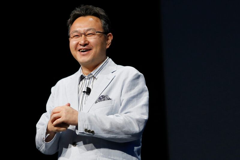 Shuhei Yoshida, president of Worldwide Studios at Sony Computer Entertainment Inc., speaks during the Sony Corp. E3 media event in Los Angeles, California, U.S., on Monday, June 10, 2013. Sony Corp. took the wraps off the PlayStation 4, its first new console in seven years, promising original content and fresh titles will revitalize demand and spark a comeback for the video-game industry it once dominated. Photographer: Patrick T. Fallon/Bloomberg *** Local Caption *** Shuhei Yoshida 1237379.jpg