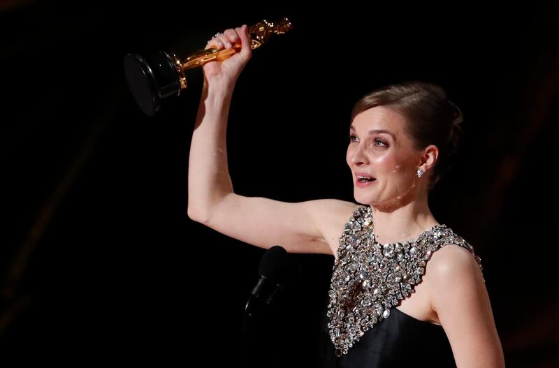 Hildur Gudnadottir wins the Oscar for Best Original Score for 'Joker' at the 92nd Academy Awards on Sunday, February 9. Reuters