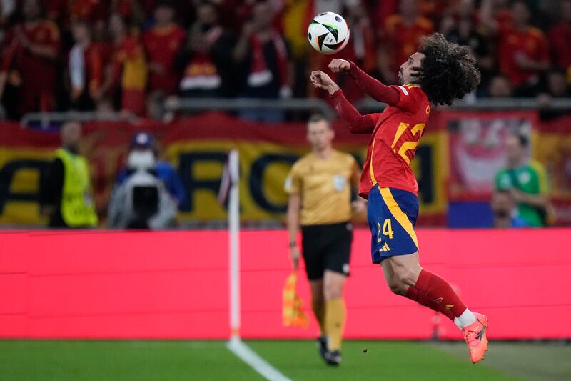 Brilliant ball from the left-back to Pedri on 51 minutes as Spain pushed for an opener. Energetic. AP