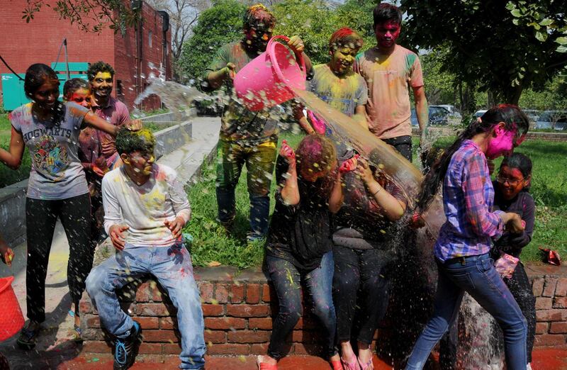 This year's Holi festival falls on March 20. EPA