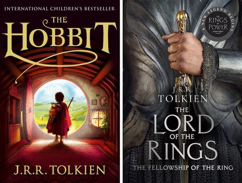 Narratively, there is approximately 60 years between the end of The Hobbit and beginning of The Lord of the Rings, but only 17 years between release dates for readers. Photos: George Allen & Unwin