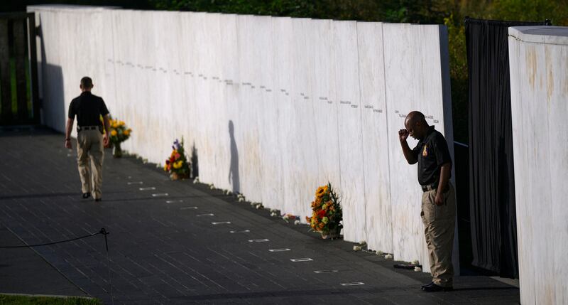 The Wall of Names memorial in Shanksville, Pennsylvania, where the fourth plane crashed. Getty / AFP