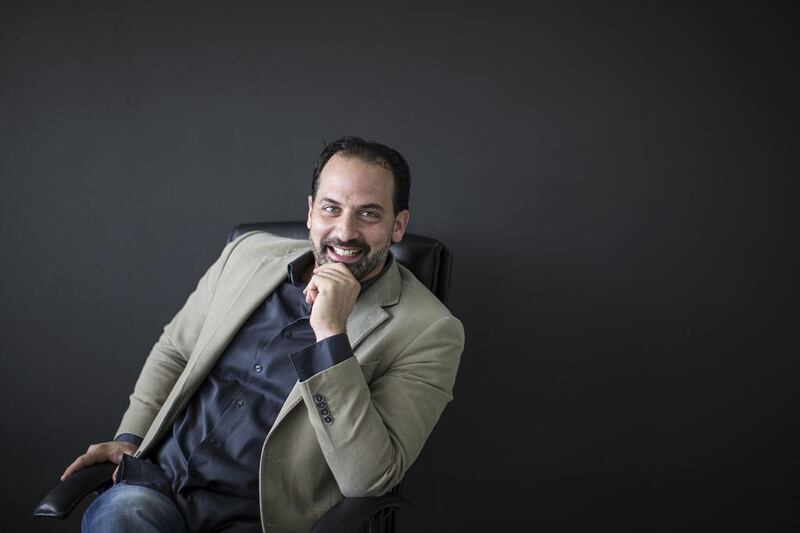 Karim Helal says that as a start-up chief he has to be constantly moving and finding ways to make his business grow. Mona Al Marzooqi / The National
