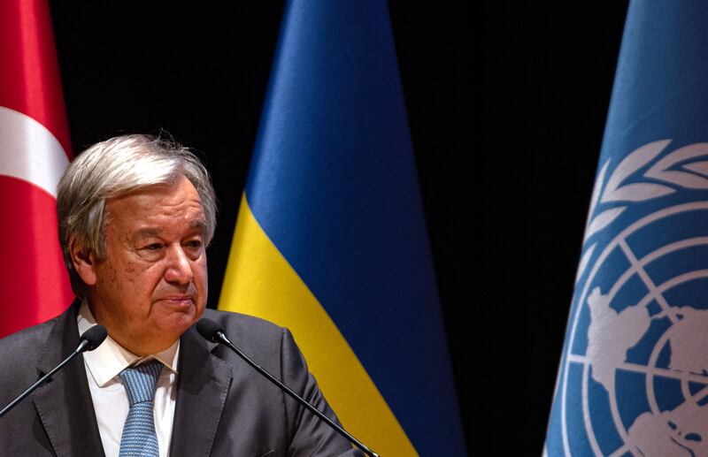 UN Secretary General Antonio Guterres expressed hope that 'the government of China will take on board the recommendations put forward in the assessment'. AFP