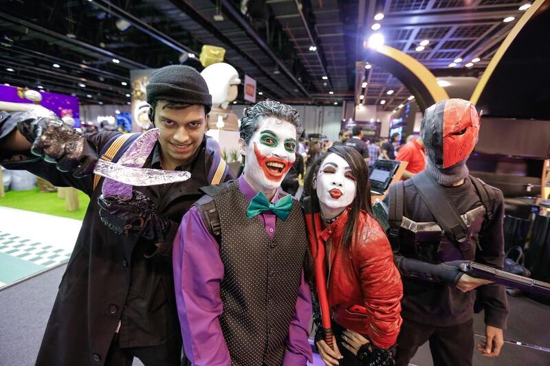 Cosplayers at Middle East Filom & Comic Con.  Victor Besa for The National