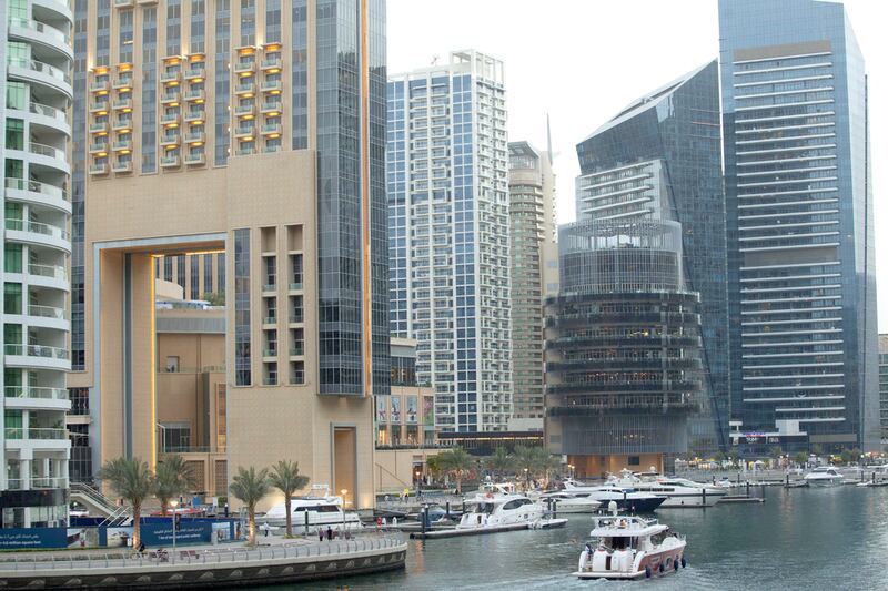 Dubai Marina. Dubai has been following a rental cap system of its own since 2011. Antonie Robertson / The National