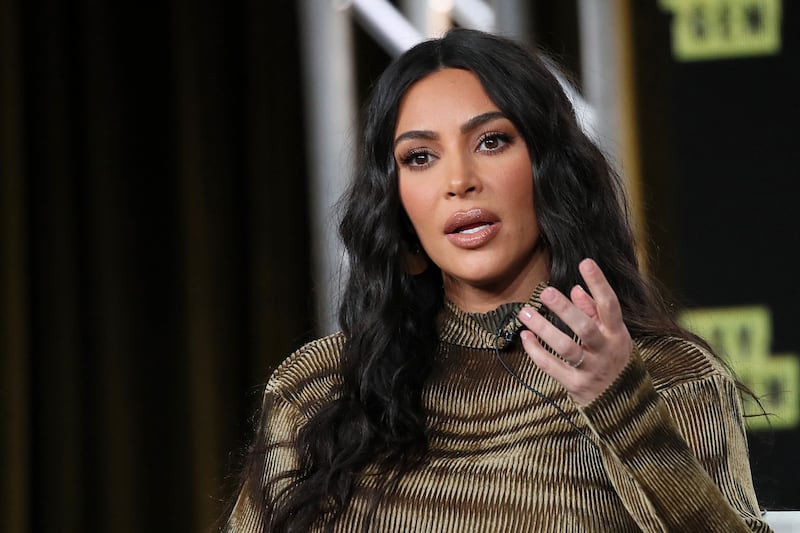 Twelve people have been charged over a £7.4 million jewellery heist targeting Kim Kardashian West in Paris in October 2016. The reality TV star was tied up and locked in a bathroom while staying alone at a rented apartment after travelling to the French capital for fashion week. Pictured, Kim Kardashian West speaks at an event in California last year. Photo: AFP.