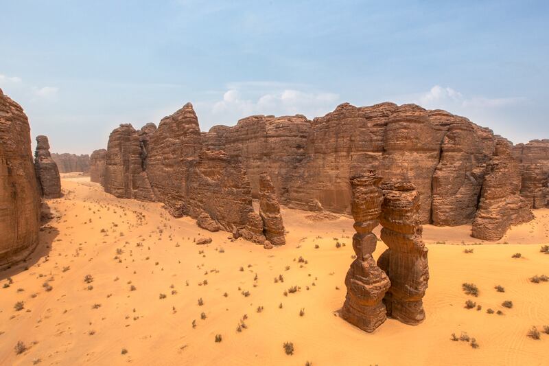 Mountain canyons at The Red Sea Project. Courtesy The Red Sea Development Company