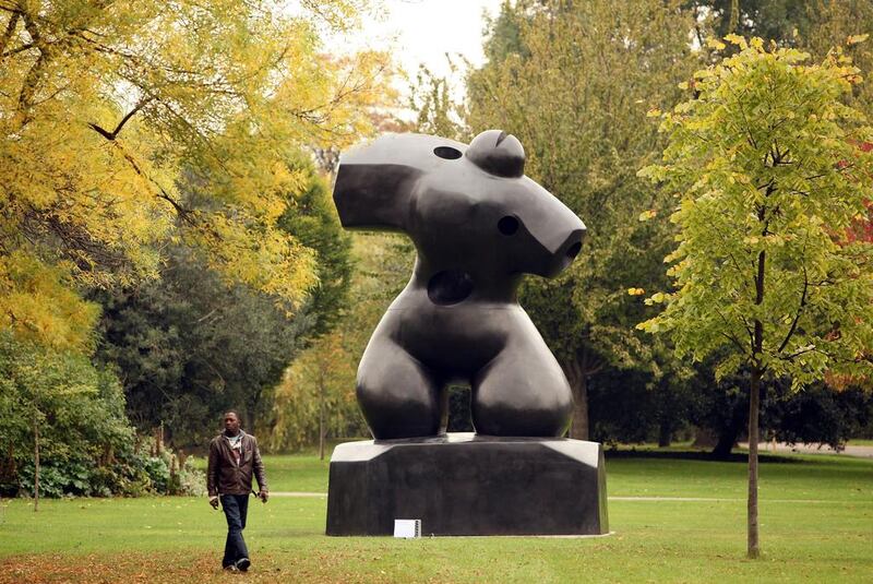 Marylebone edges the sprawling Regenc's Park which often features unusual sculptures and the area is now central London's high-end property hotspot.  Oli Scarff / Getty 