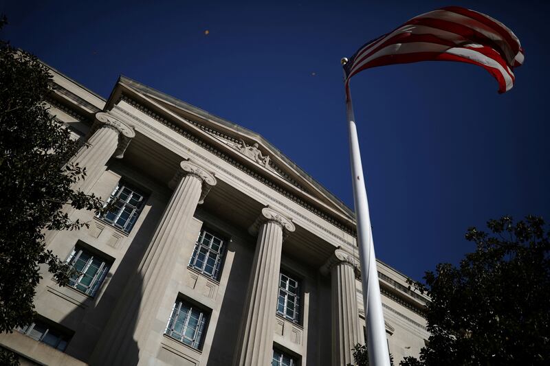 The US Department of Justice Building in Washington. Reuters