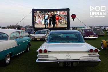 Urban Entertainment Dubai will soon be rolling out drive-in movie theatres across the UAE. Courtesy Urban Entertainment Dubai