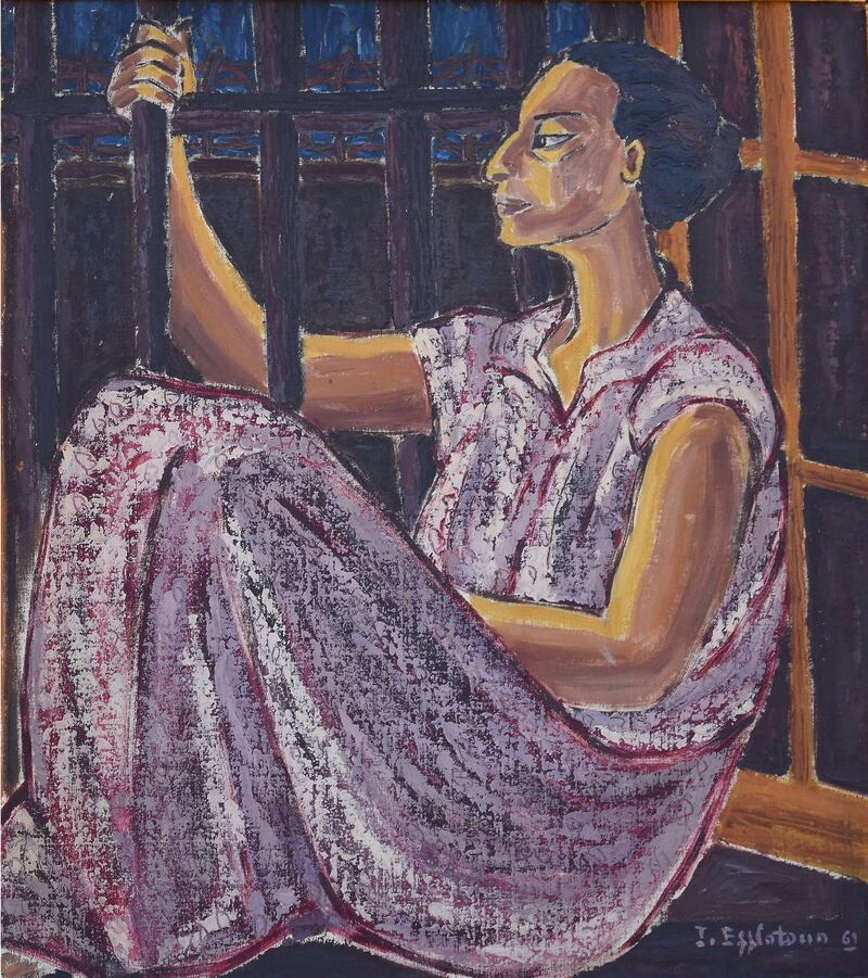 Inji Efflatoun - Dreams of the Detainee, 1961. Photo: Barjeel Art Foundation