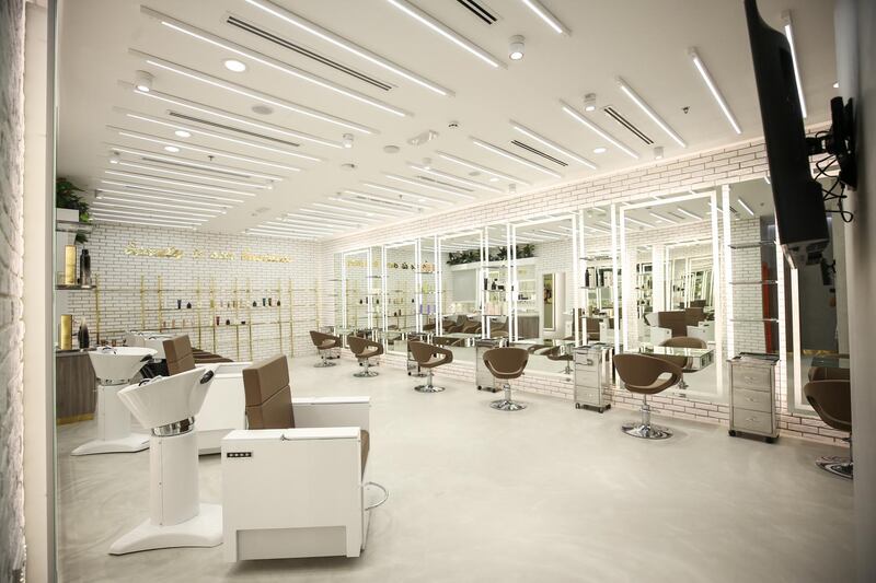 A look inside the hair zone at Dubai's Newlook Salon. Courtesy Newlook Salon 