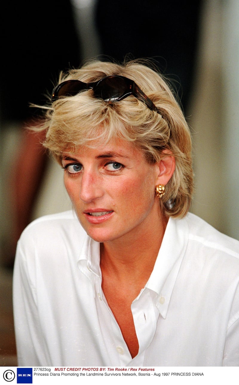 Mandatory Credit: Photo by Tim Rooke / Rex Features ( 277623cg )
PRINCESS DIANA
Princess Diana Promoting the Landmine Survivors Network, Bosnia - Aug 1997

