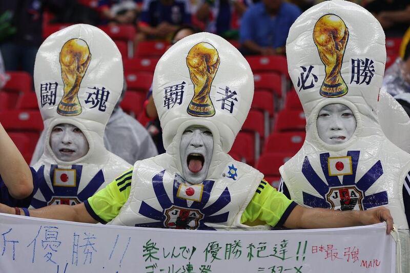 Japan fans in Recife, Brazil. Jamie Squire / Getty Images