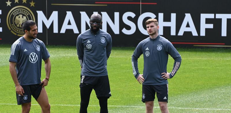 Emre Can,  Antonio Rudiger and striker Timo Werner. AFP