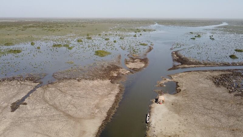 Low water levels are evident. Haider Husseini for The National