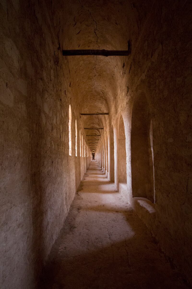 Interior of the Al Ukhaidir fortress. Charlotte Mayhew/ The National