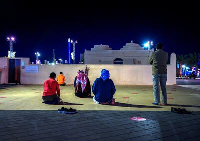 Abu Dhabi, United Arab Emirates, January 10, 2021.  A mosque  at the Sheikh Zayed Festival.
Victor Besa/The National
Section:  NA
Reporter:  Saeed Saeed