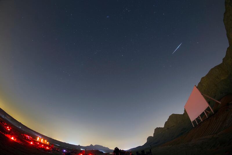 The Geminid meteor shower. Prabhu Astrophotography for The National