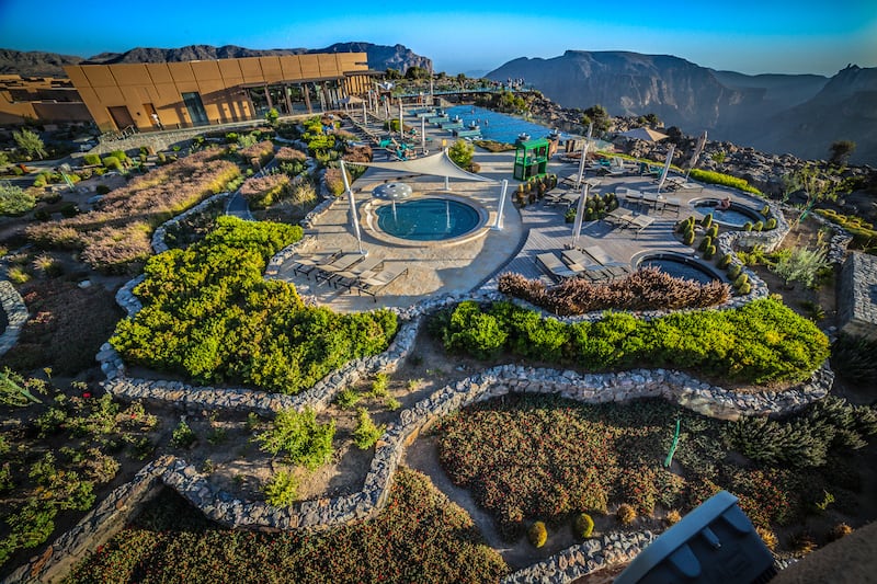 The Anantara Jebel Al Akhdar Resort in Oman is the highest five-star resort in the Middle East. Photo: Antony Hansen