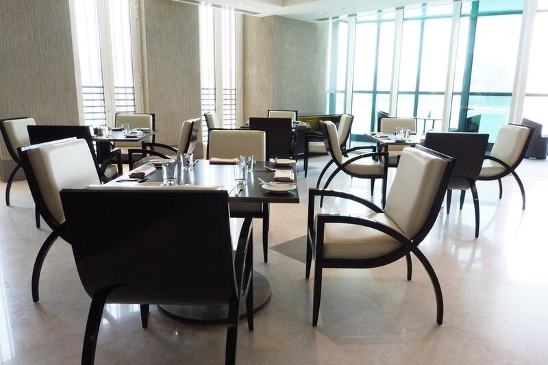 The Crust restaurant at the Four Seasons Abu Dhabi. Delores Johnson / The National