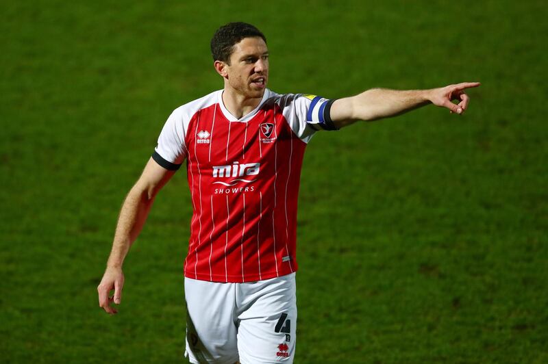 Centre-back: Ben Tozer (Cheltenham) – His feared long throw led to Alfie May’s opener against Manchester City while the defiant captain also made a sensational clearance on his own line. Getty Images