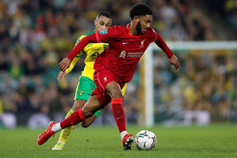 Joe Gomez - 7. The 24-year-old came out on top in the battle with Idah. He produced a brilliant follow-up block after the saved penalty. AFP
