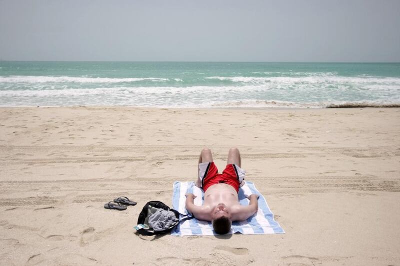 Senssible sunbathing can keep vitamin D deficiency at bay. Jaime Puebla / The National