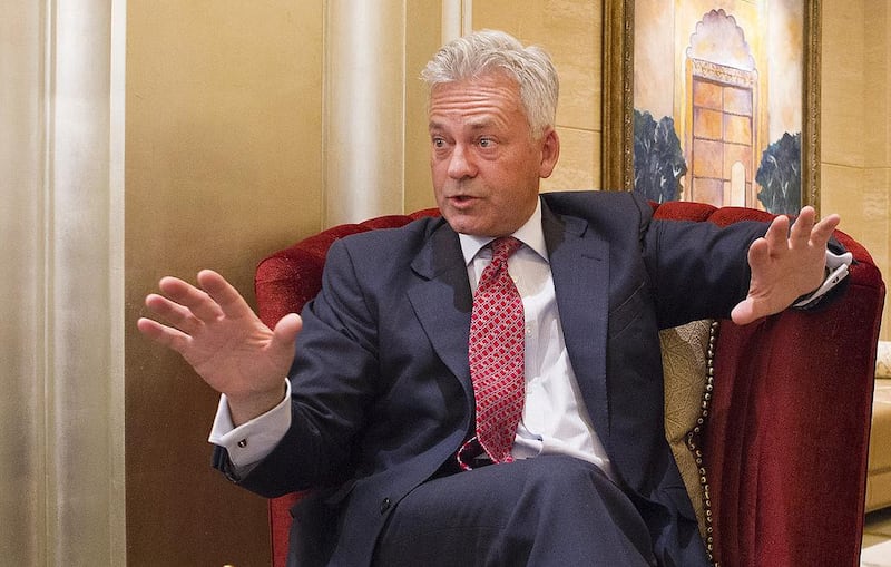 British Tory MP Alan Duncan, minister for international development, has joined the chorus of condemnation of Israel's actions against the Palestinians. Photo: Mona Al Marzooqi / The National