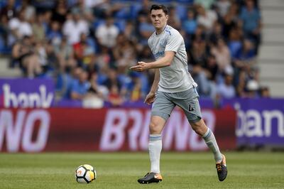 GENK, BELGIUM - JULY 22: Michael Keane from Everton during the Pre-Season Friendly between KRC Genk and Everton at Cristal Arena on July 22, 2017 in Genk, Belgium (Photo by Andy Astfalck/Getty Images)