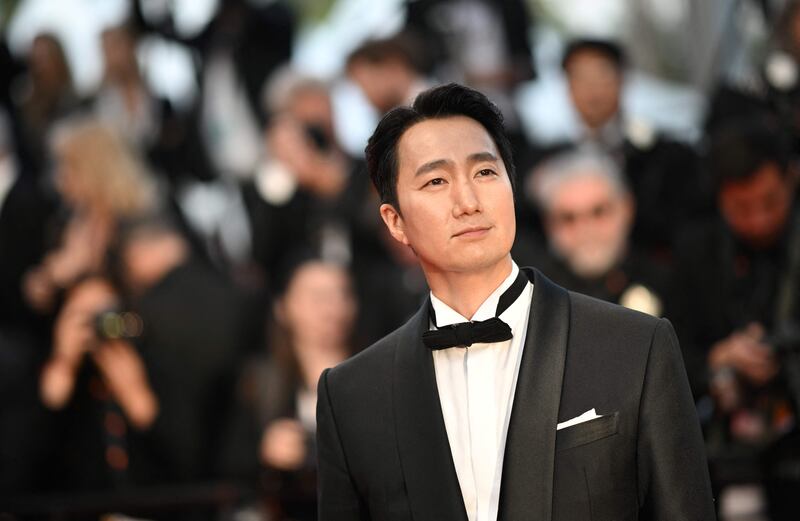 South Korean actor Park Hae-il arrives at Cannes for the screening of the film 'Decision to Leave' (Heojil Kyolshim). AFP