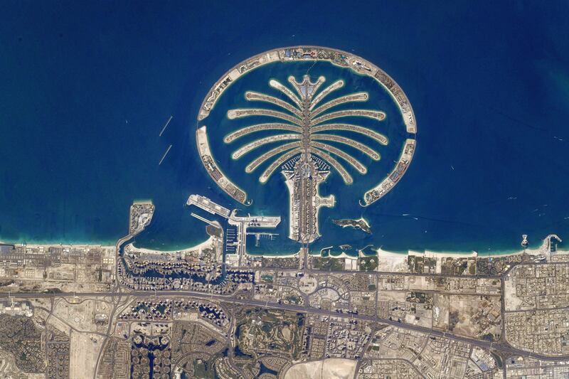 Dubai's Palm Jumeirah in 2021. Photo: Shane Kimbrough Twitter