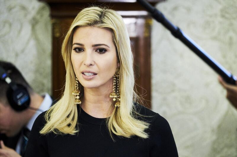 Ivanka Trump, assistant to U.S. President Donald Trump, speaks during a working session regarding the Opportunity Zones provided by tax reform in the Oval Office of the White House in Washington, D.C., U.S., on Wednesday, Feb. 14, 2018. The Republican chairman of the House's main investigative committee ramped up pressure on White House chief of staff John Kelly as he launched a probe into the administration's handling of spouse abuse allegations against a former top presidential aide. Photographer: T.J. Kirkpatrick/Bloomberg