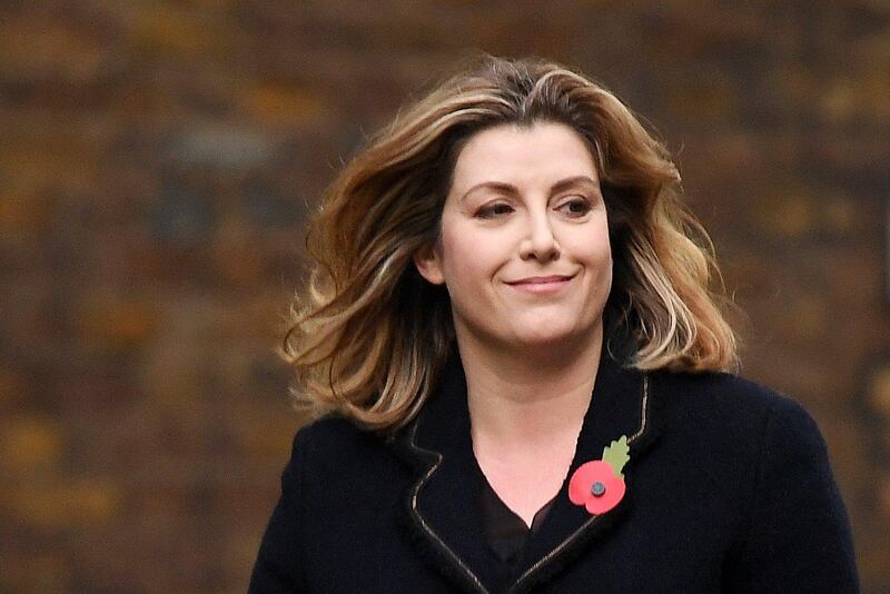 epa06318434 British Member of Parliament Penny Mordaunt arrives at 10 Downing Street in London, Britain, 09 November 2017. British Prime Minister Theresa May has appointed Penny Mordaunt  as the new  international development secretary after Priti Patel resigned on 08 November 2017 over her Israel meetings controversy.  EPA/ANDY RAIN