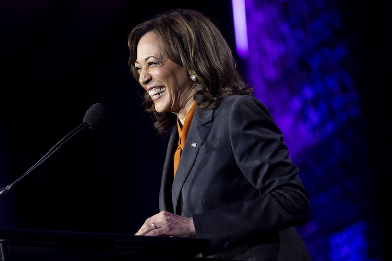 Kamala Harris said: 'If the court overturns Roe v Wade, it will be a direct assault on freedom, on the fundamental right of self-determination to which all Americans are entitled.' Getty Images / AFP
