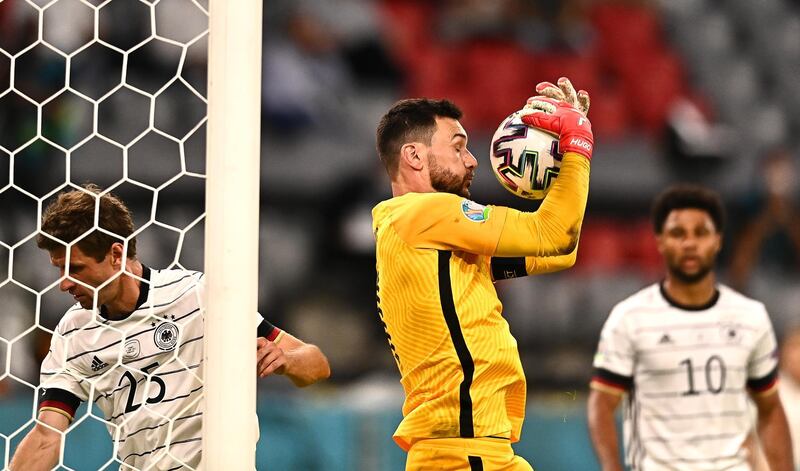 FRANCE RATINGS: Hugo Lloris 7 - Little to do in the first half for the oldest player as his side dominated. France’s captain was far busier in the second but came out at the right time to stop Gnabry with Germany’s best chance. Poor kick to Gosens put his team under pressure but survived a tough opening match. EPA