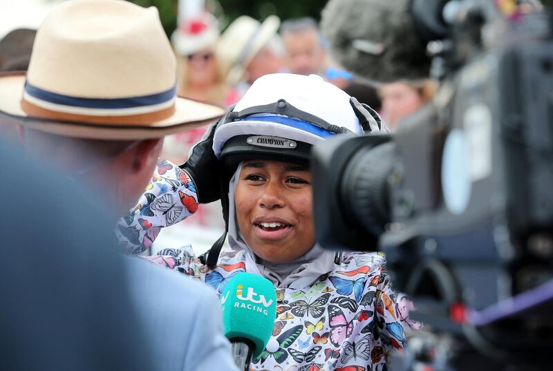 Khadijah Mellah after winning the Magnolia Cup.