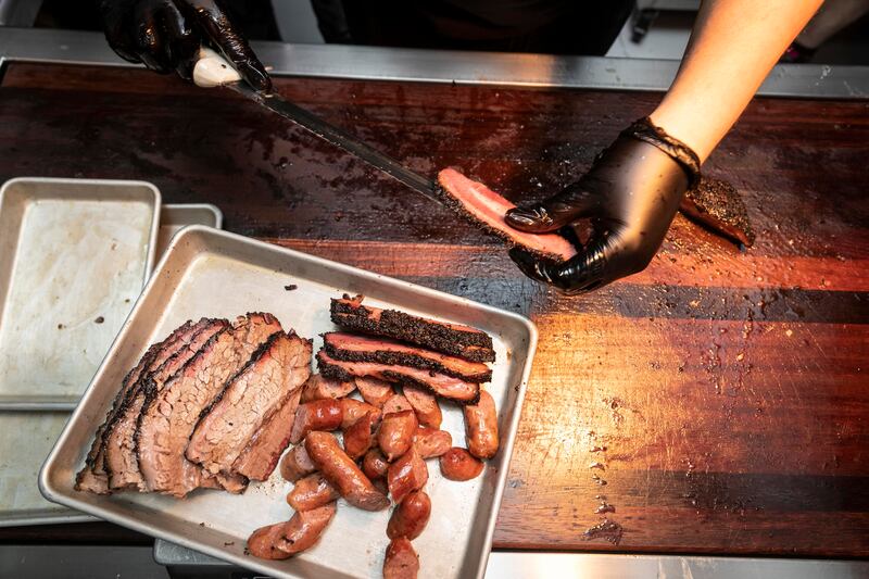 The restaurant is best known for its Texas-style brisket 