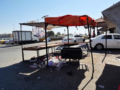 Pictured: The now-closed market stall at the edge of the market belonging to the men who have been charged with the attack on the 16-year-old victim. 
19/10/2020
Photographer: Charlie Faulkner