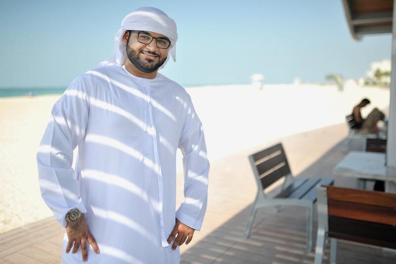 Faisal Maher Sawalmah is using the Periscope app to promote the UAE. Delores Johnson / The National