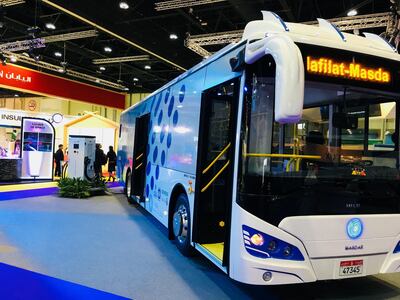 Masdar's Eco-Bus has been added to the Department of Transport's fleet in Abu Dhabi. Courtesy Masdar