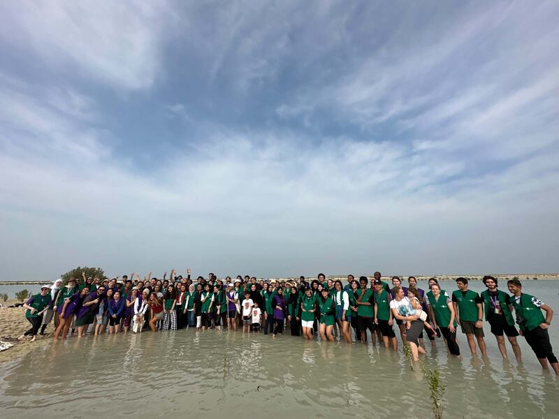 The planting campaign was carried by NYUAD in partnership with the Emirates Marine Environmental Group.